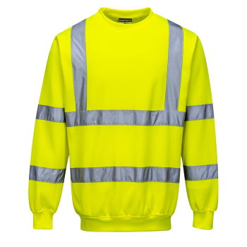 B303 Portwest Hi-Vis Sweatshirt Yellow