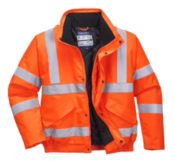 S463 HI-VIS BOMBER JACKET ORANGE S463 HI-VIS BOMBER JACKET ORANGE