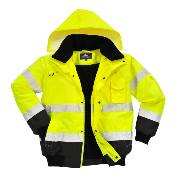 C465 PORTWEST 3IN1 BOMBER JACKET YELLOW/BLACK