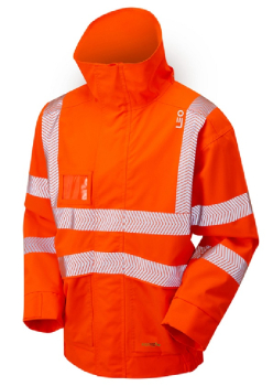 LEO EcoViz Bomber Jacket Orange LEO EcoViz Bomber Jacket Orange