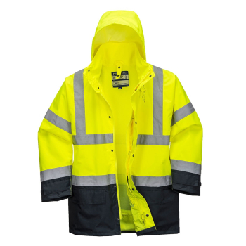 S768 PORTWEST 5IN1 HI-VIS EXECUTIVE JACKET YELLOW/NAVY