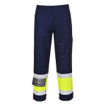 HI-VIS MODAFLAME TROUSER YELLOW NAVY