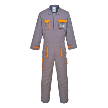 TX15 PORTWEST CONTRAST COVERALL GREY