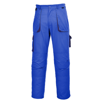 TX11 Portwest Contrast Trousers Royal Blue