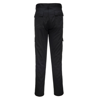 C711 Portwest Slim Fit Combat Trousers Black