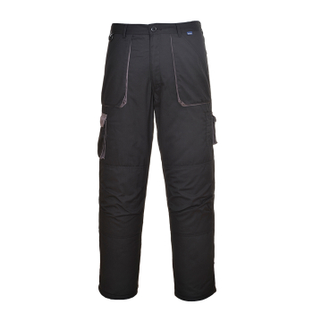 TX16 Portwest Contrast Trousers Lined Black