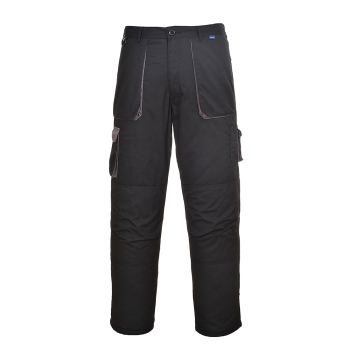 TX16 Portwest Contrast Trousers Lined Black TX16 Portwest Contrast Trousers Lined Black