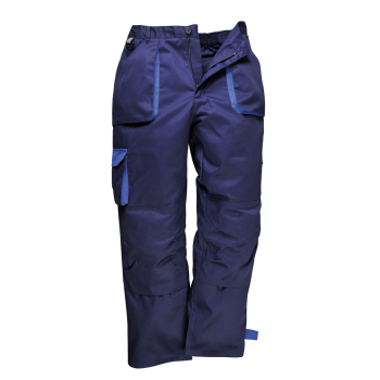 TX16 Portwest Contrast Trousers Lined Navy