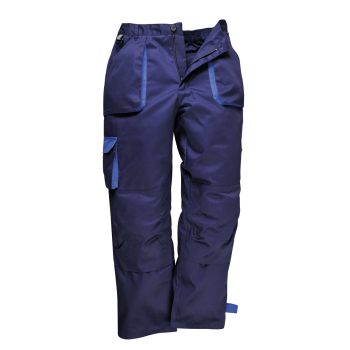 TX16 Portwest Contrast Trousers Lined Navy TX16 Portwest Contrast Trousers Lined Navy