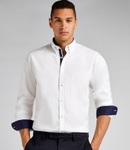 K190 Premium Long Sleeve Contrast Tailored Oxford Shirt
