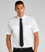 K133 Kustom Kit Short Sleeve Tailored Pilot Shirt K133 Kustom Kit Short Sleeve Tailored Pilot Shirt