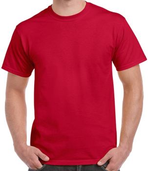 GD02 Gildan Ultra Cotton T-Shirts Cherry Red