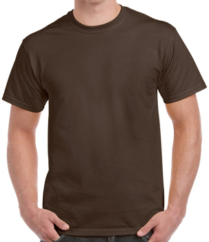 GD02 Gildan Ultra Cotton T-Shirts Dark Chocolate