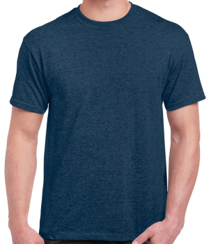 GD02 Gildan Ultra Cotton T-Shirts Heather Navy