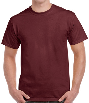 GD02 Gildan Ultra Cotton T-Shirts Maroon