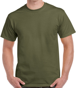 GD02 Gildan Ultra Cotton T-Shirts Military Green GD02 Gildan Ultra Cotton T-Shirts Military Green