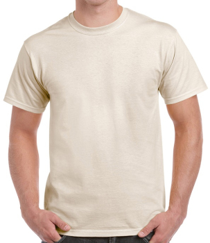 GD02 Gildan Ultra Cotton T-Shirts Natural
