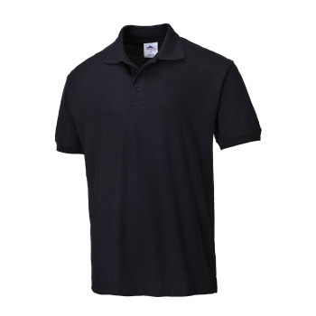 B210 Portwest Naples Polo Shirts Black
