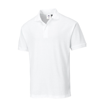 B210 Portwest Naples Polo Shirts White