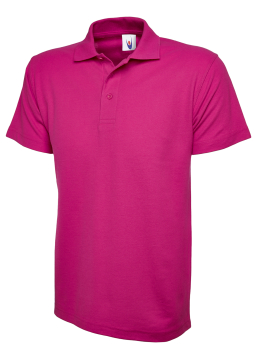 Uneek 101 Hot Pink Classic Polo Shirts Uneek 101 Hot Pink Classic Polo Shirts