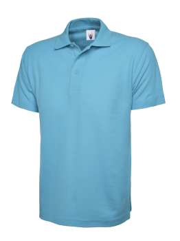 Uneek 101 Sky Blue Classic Polo Shirts