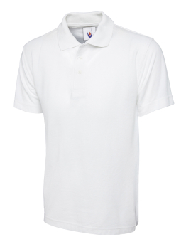 Uneek 101 White Classic Polo Shirts