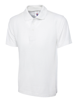 Uneek 101 White Classic Polo Shirts Uneek 101 White Classic Polo Shirts