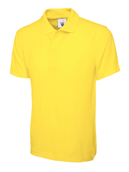 Uneek 101 Yellow Classic Polo Shirts Uneek 101 Yellow Classic Polo Shirts