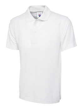 Uneek 105 White Active Polo Shirts Uneek 105 White Active Polo Shirts