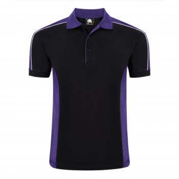 1188 Orn Avocet Two Tone Polo Shirts Black/Purple