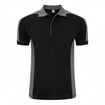 1188 Orn Avocet Two Tone Polo Shirts Black/Graphite