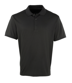 PR615 Coolchecker Pique Polo Shirt Black