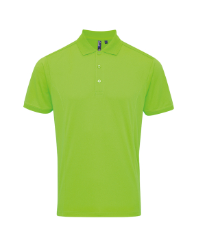 PR615 Coolchecker Pique Polo Shirt Neon Green
