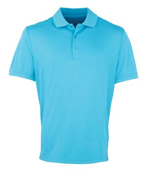 PR615 Coolchecker Pique Polo Shirt Turquoise