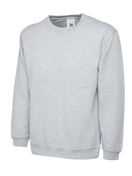 201 Uneek Premium Sweatshirts Heather Grey