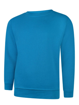 203 Uneek Classic Sweatshirts Sapphire Blue 203 Uneek Classic Sweatshirts Sapphire Blue