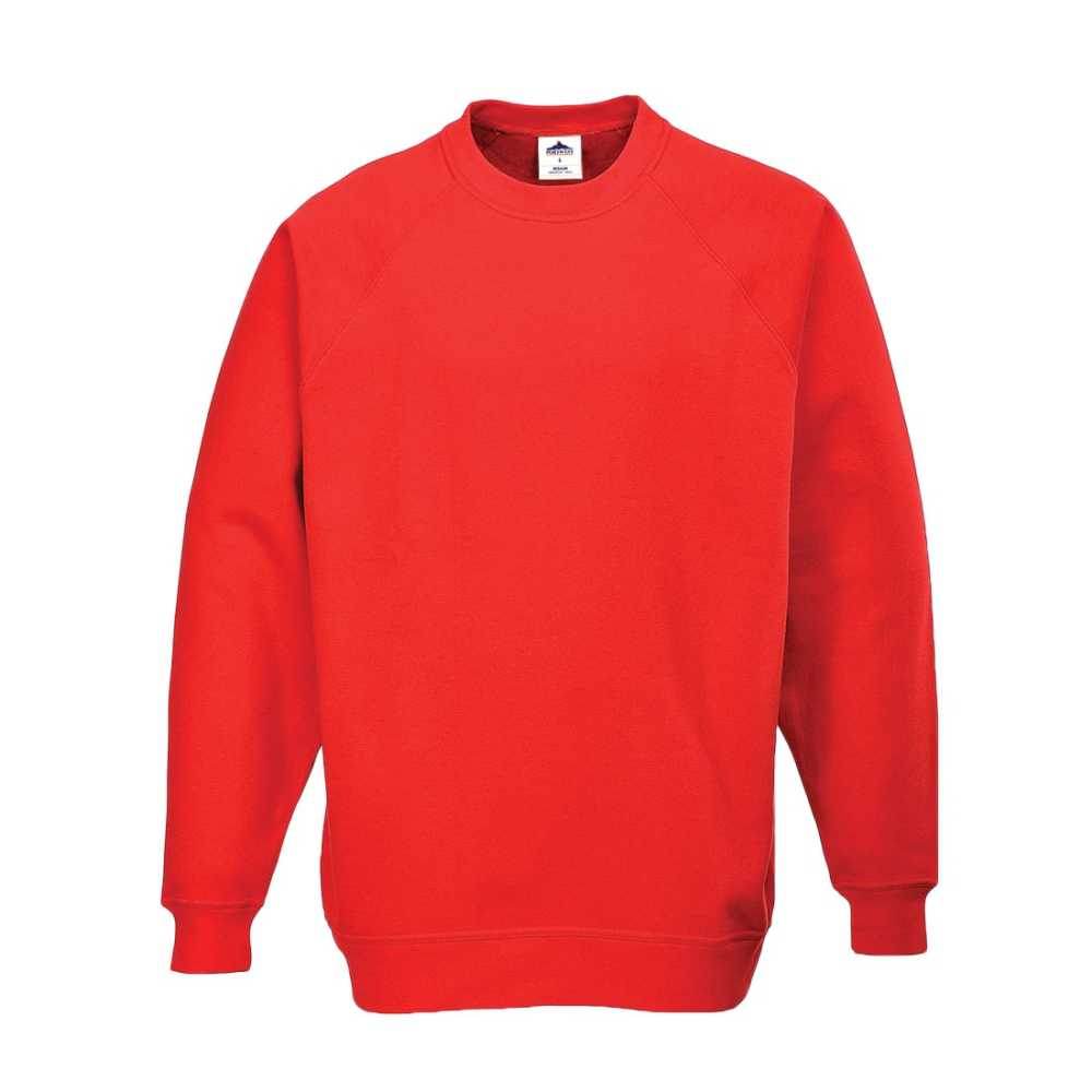 B300 Portwest Roma Sweatshirts Red - Key Engineering & Hygiene Supplies Ltd
