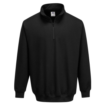 B309 Portwest Zip Neck Sweatshirts Black B309 Portwest Zip Neck Sweatshirts Black