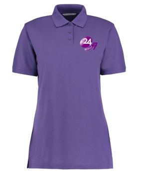 24X7 Ladies Polo Shirt Purple
