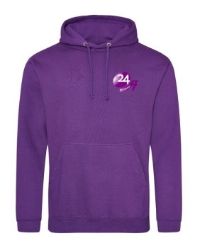 24X7 Hooded Sweatshirt Purple