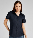 K360 Kustom Kit Ladies Short Sleeve Tailored Workwear Oxford Shirt