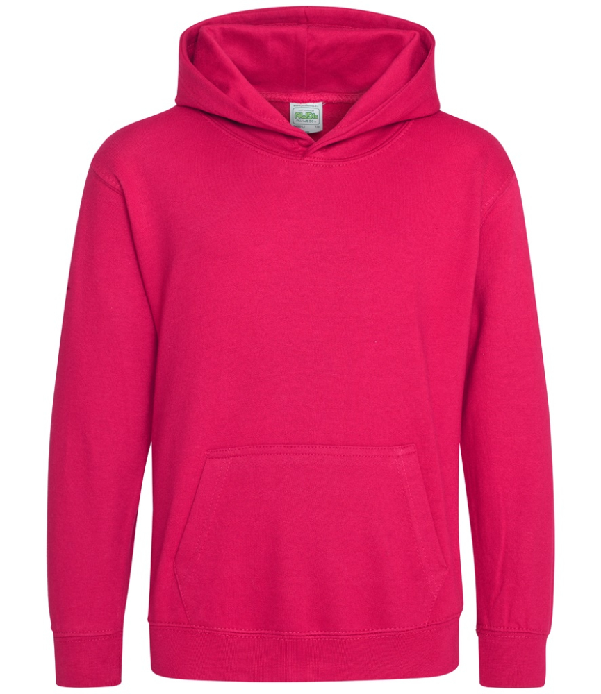 JH001B AWDis KIDS HOODIE HOT PINK Key Engineering Hygiene