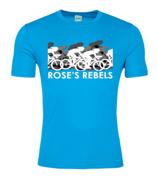 Roses Rebels Mens T-Shirts Sapphire Blue