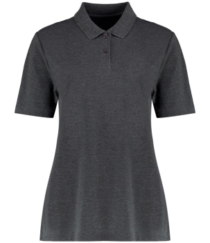 K722 Ladies Regular Fit Workforce Pique Polo Shirts Dark Grey Marl