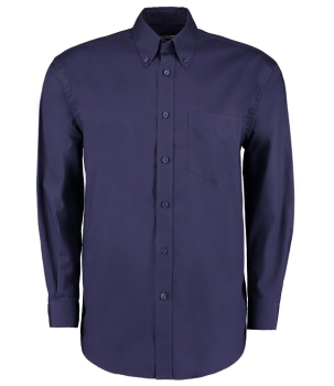 K105 Kustom Kit Long Sleeve Oxford Shirt Midnight Navy