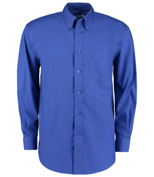 K105 Kustom Kit Long Sleeve Oxford Shirt Royal Blue