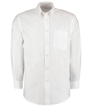 K351 Kustom Kit Long Sleeve Oxford Shirt White