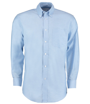 K351 Kustom Kit Long Sleeve Oxford Shirt Light Blue