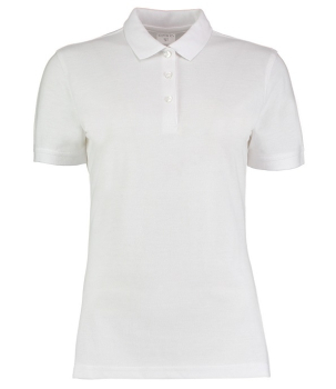 K213 Kustom Kit Ladies Klassic Slim Fit Polo Shirt White