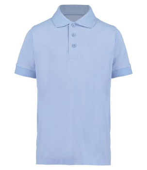 K406 Kids Klassic Poly/Cotton Pique Polo Shirt Light Blue